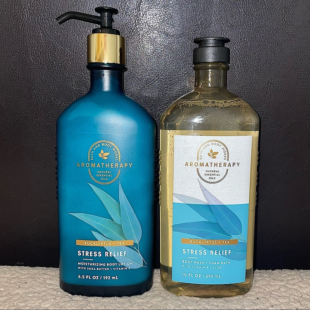 ‼️SOLD‼️ NWT Eucalyptus + Tea Aromatherapy Stress Relief Bundle from Bath & Body - Picture 7 of 13